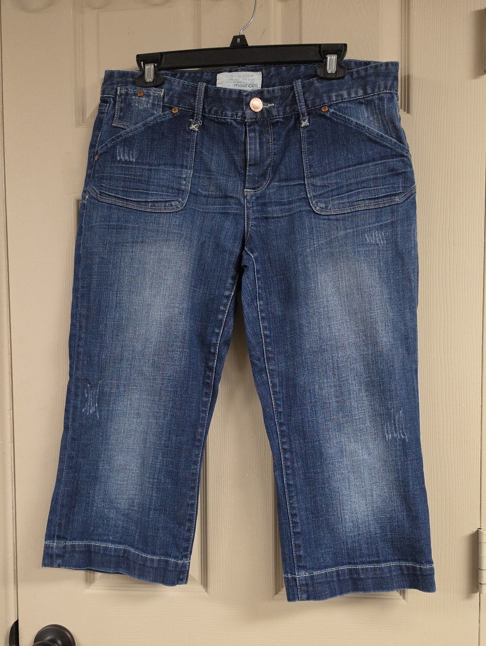 Women’s Blue Denim Crop Jeans